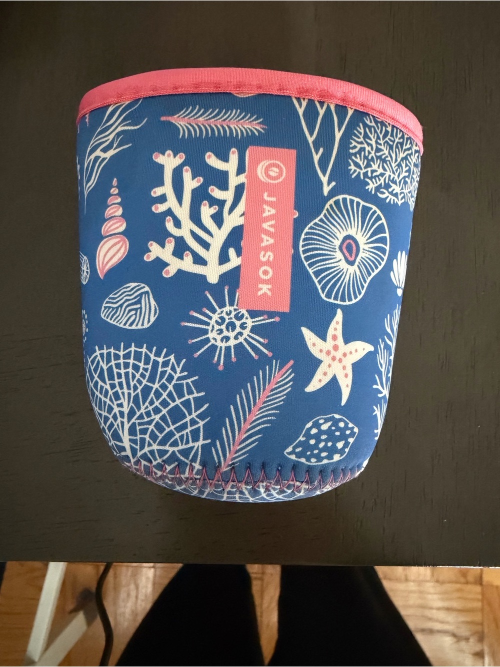 Javasok Blue & Pink Neoprene Can Cooler Sleeve